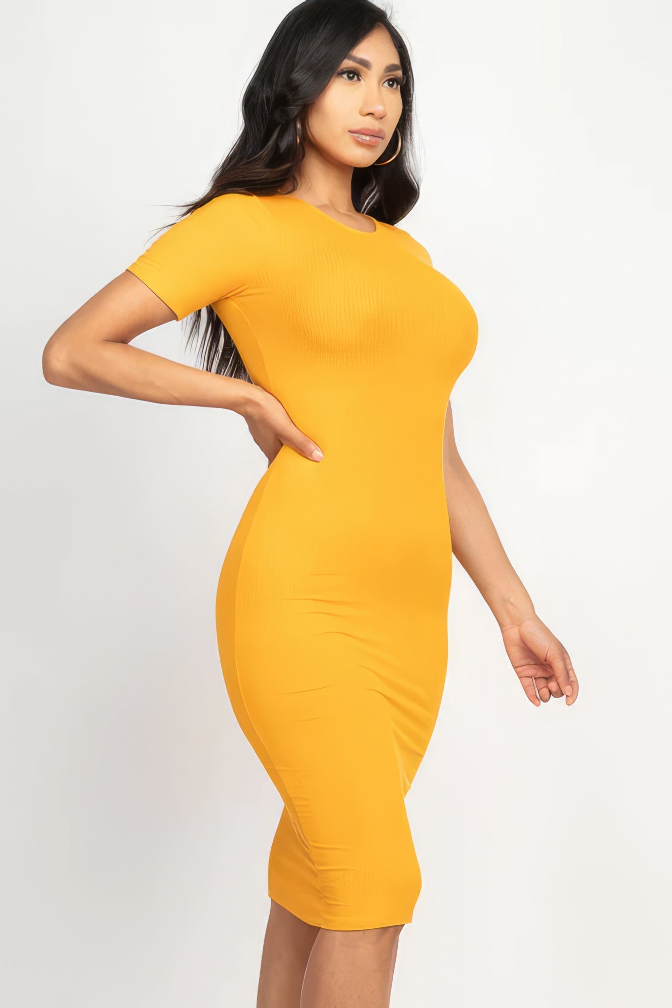 Ribbed Bodycon Midi Dress - Flip Flop Dynasty