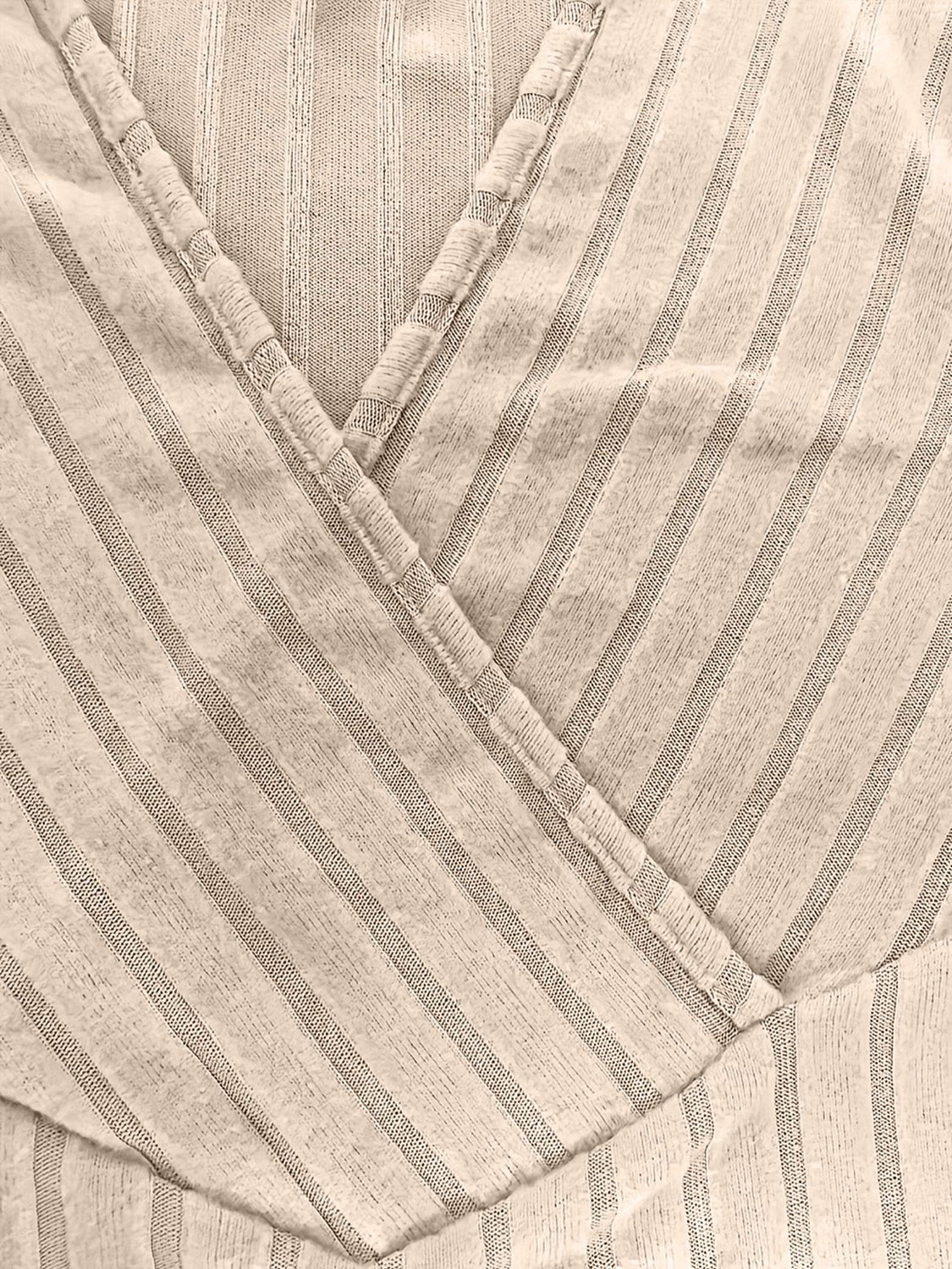 Ribbed Surplice Long Sleeve T-Shirt - Flip Flop Dynasty