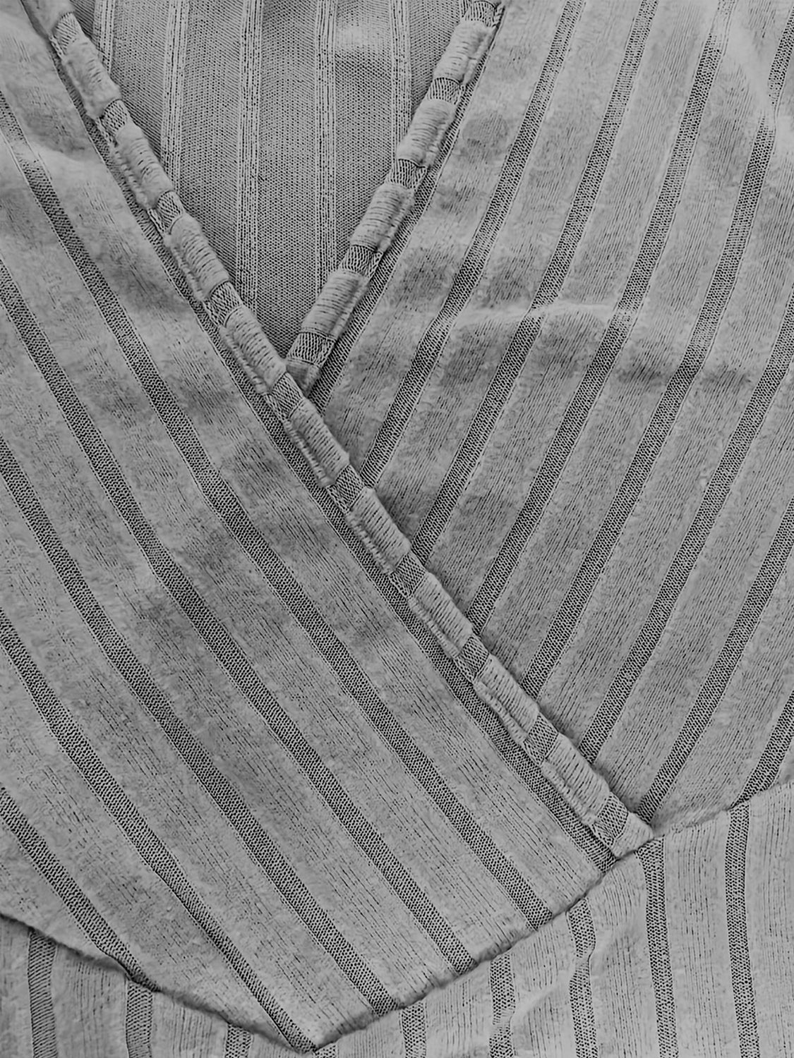 Ribbed Surplice Long Sleeve T-Shirt - Flip Flop Dynasty