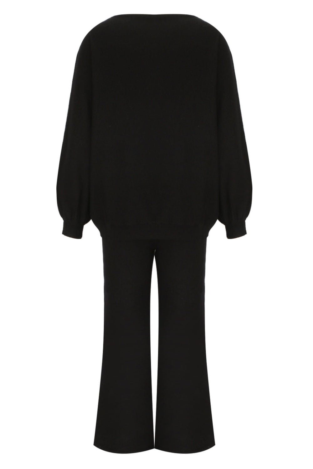 Round Neck Long Sleeve Top and Pants Set - Flip Flop Dynasty