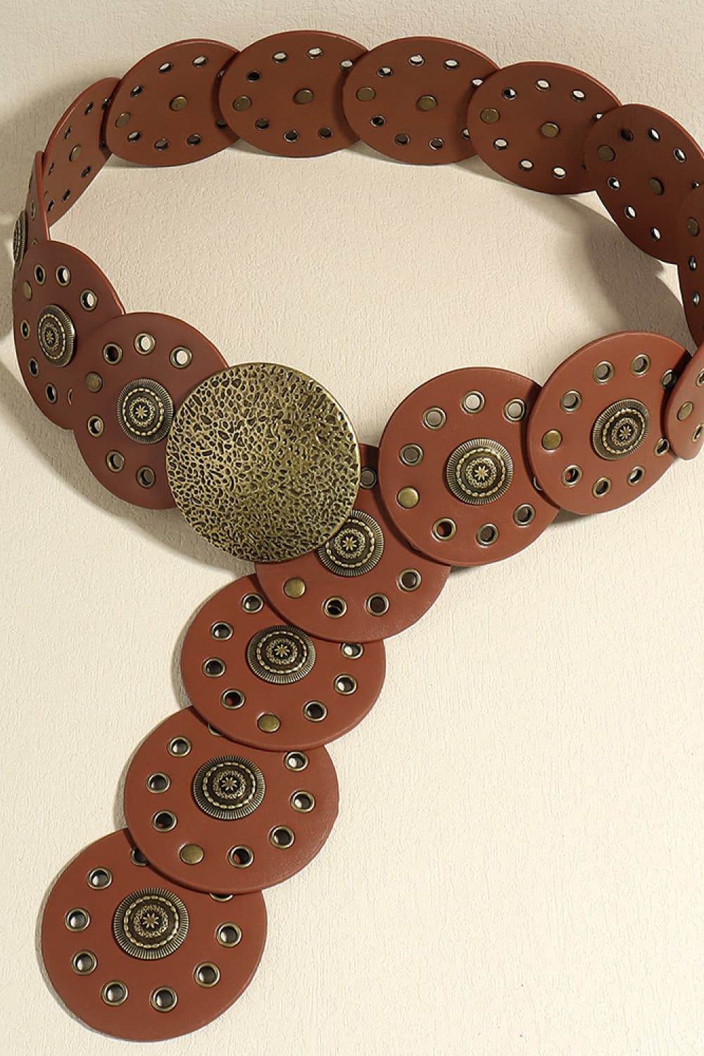 Round Shape PU Leather Belt - Flip Flop Dynasty