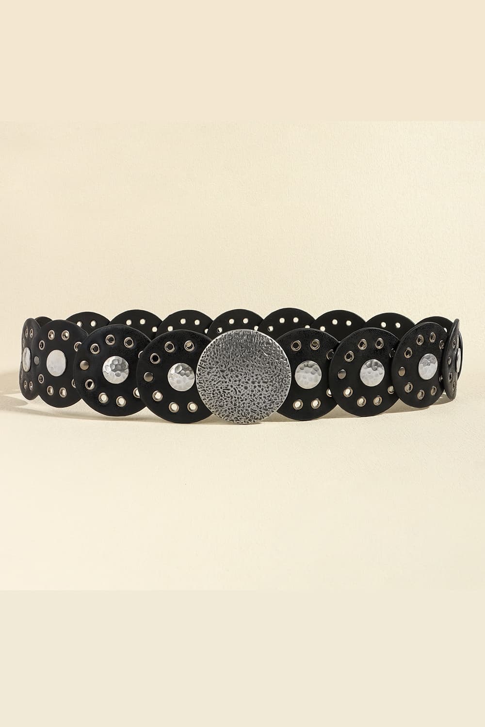 Round Shape PU Leather Belt - Flip Flop Dynasty