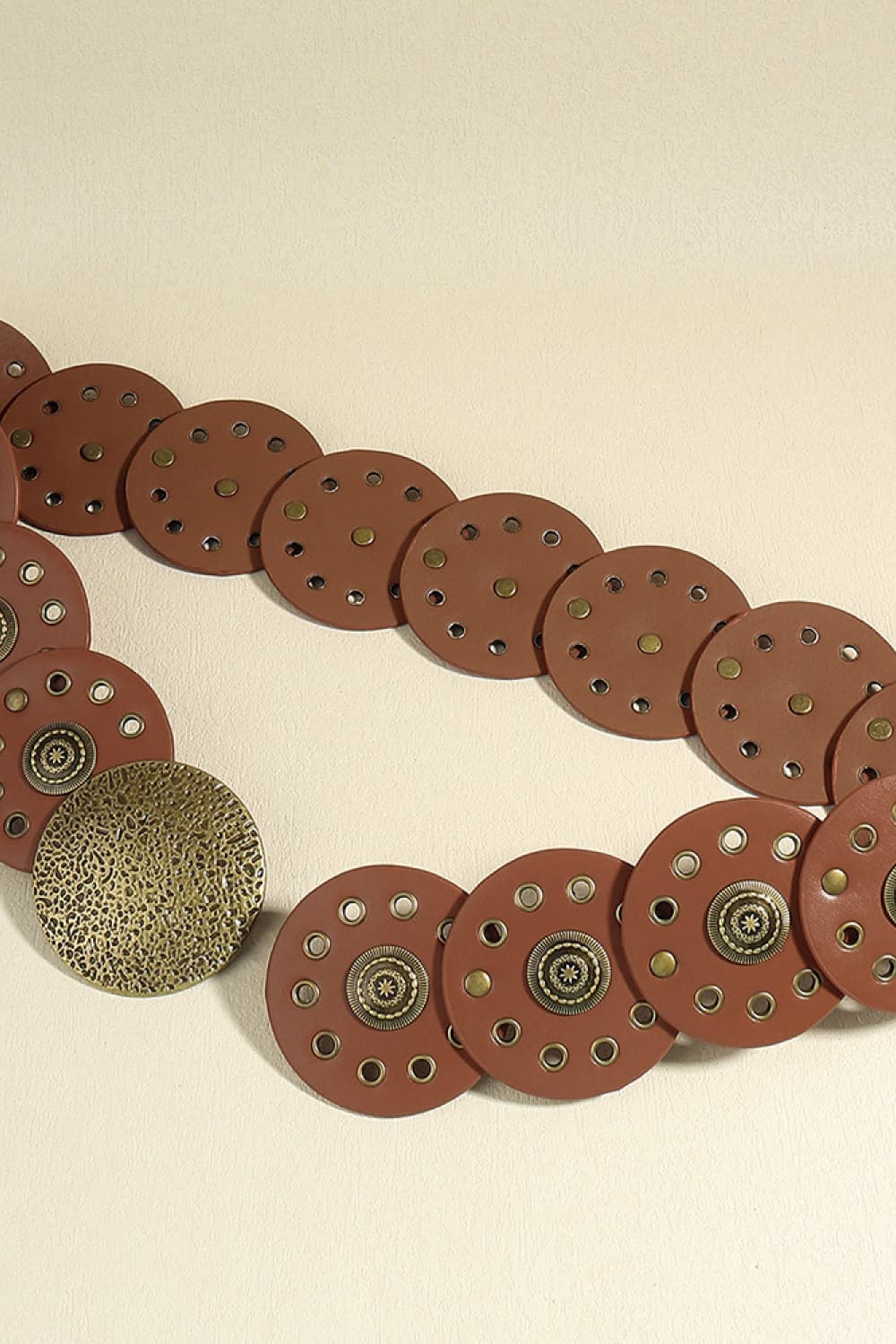 Round Shape PU Leather Belt - Flip Flop Dynasty