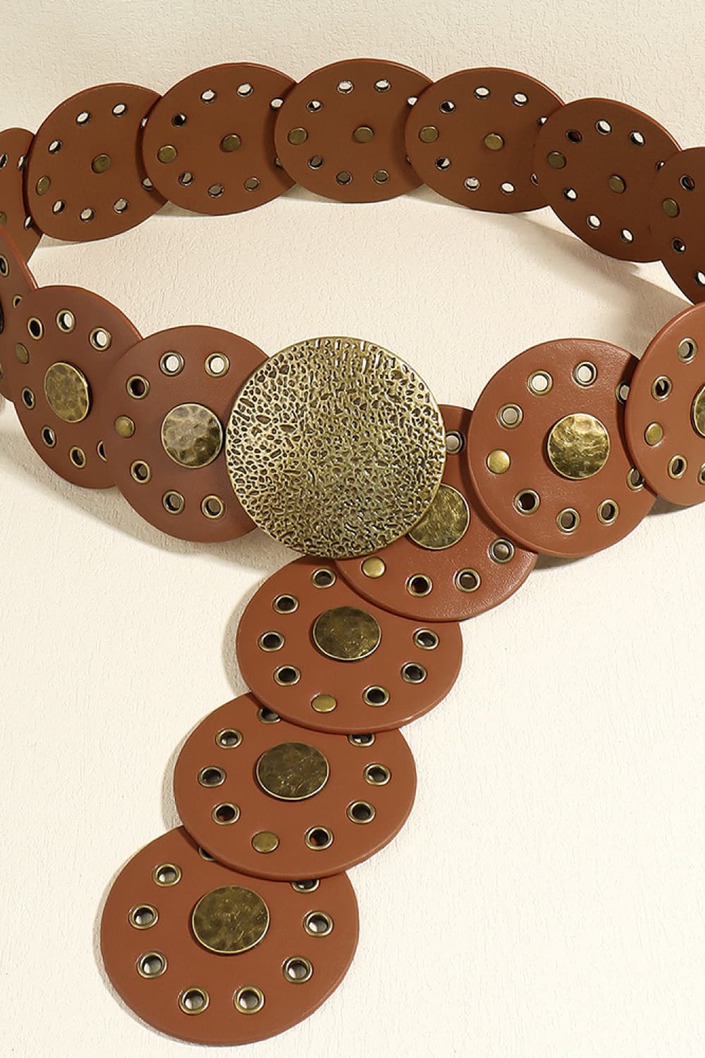 Round Shape PU Leather Belt - Flip Flop Dynasty
