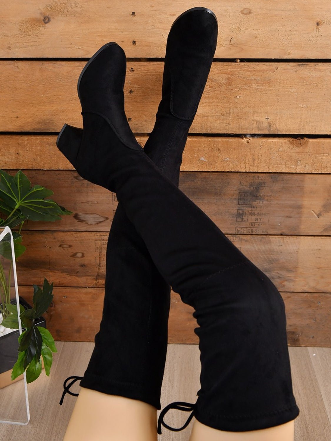 Round Toe Block Heel Boots - Flip Flop Dynasty