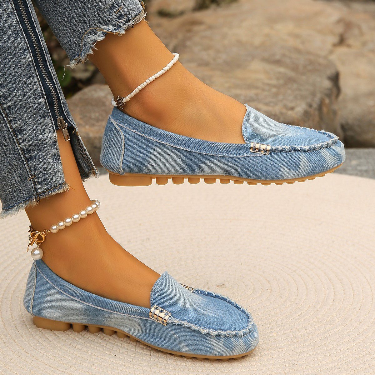 Round Toe Flat Loafers - Flip Flop Dynasty