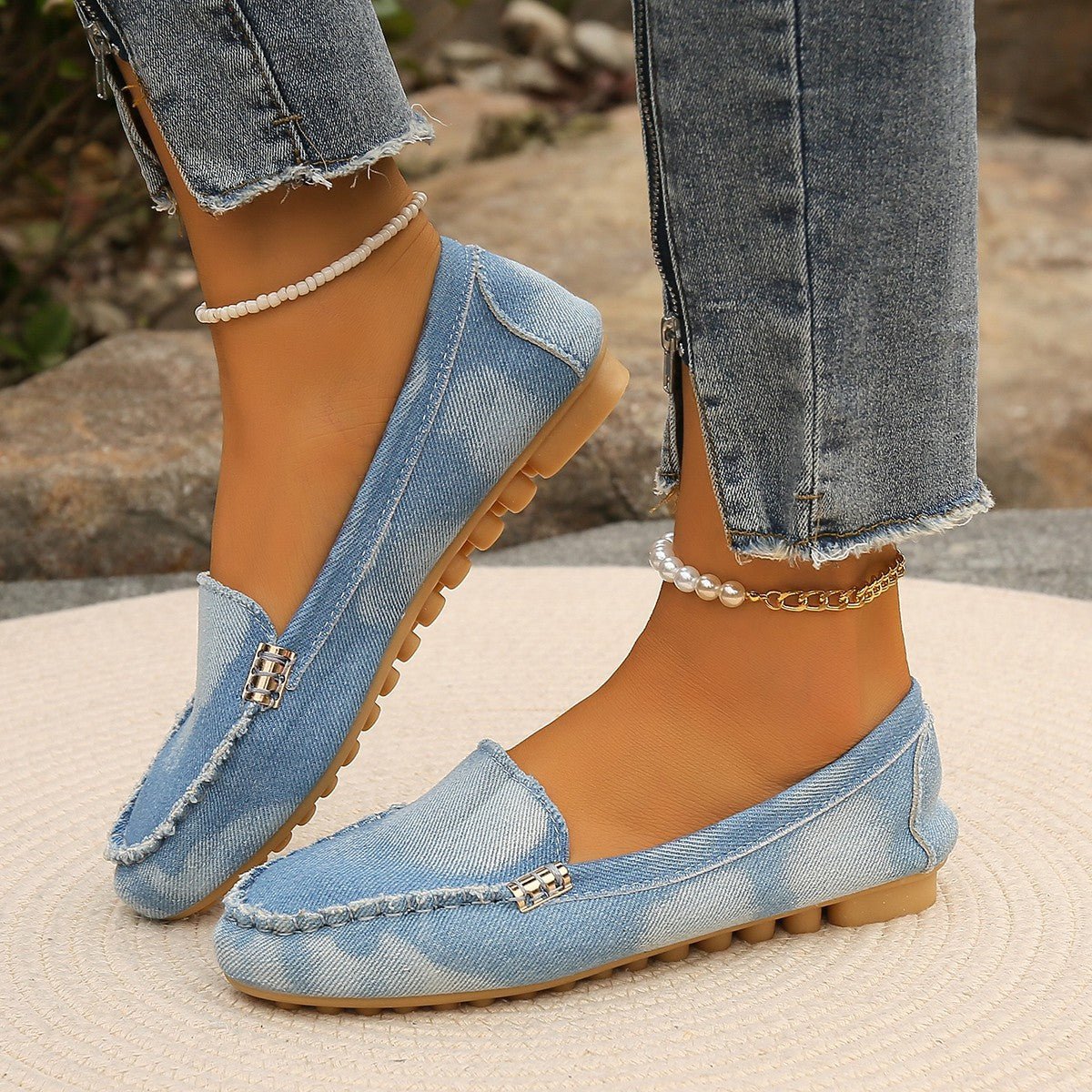 Round Toe Flat Loafers - Flip Flop Dynasty