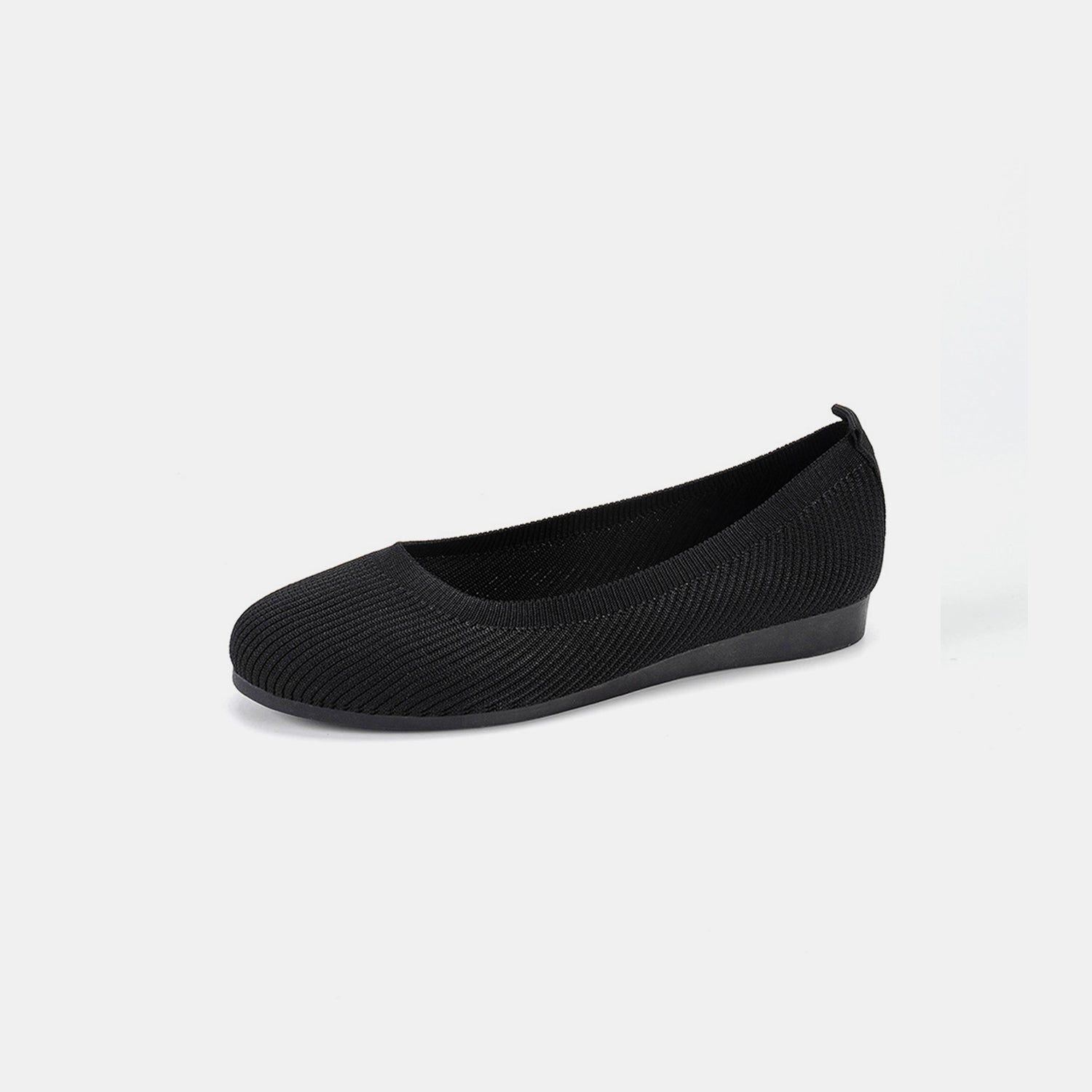 Round Toe Knit Ballet Flats - Flip Flop Dynasty