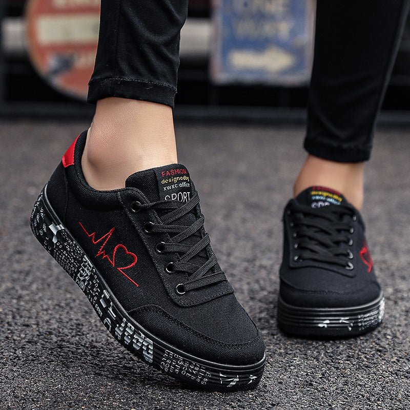 Round Toe Lace Up Platform Sneakers - Flip Flop Dynasty