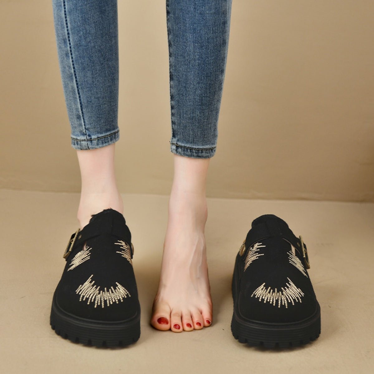 Round Toe Platform Loafers - Flip Flop Dynasty
