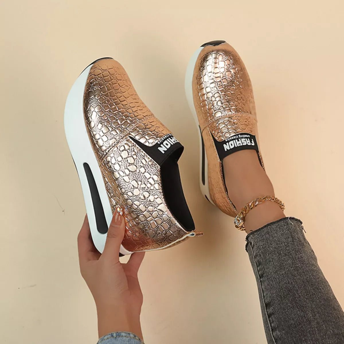 Round Toe Platform Slip - Ons - Flip Flop Dynasty