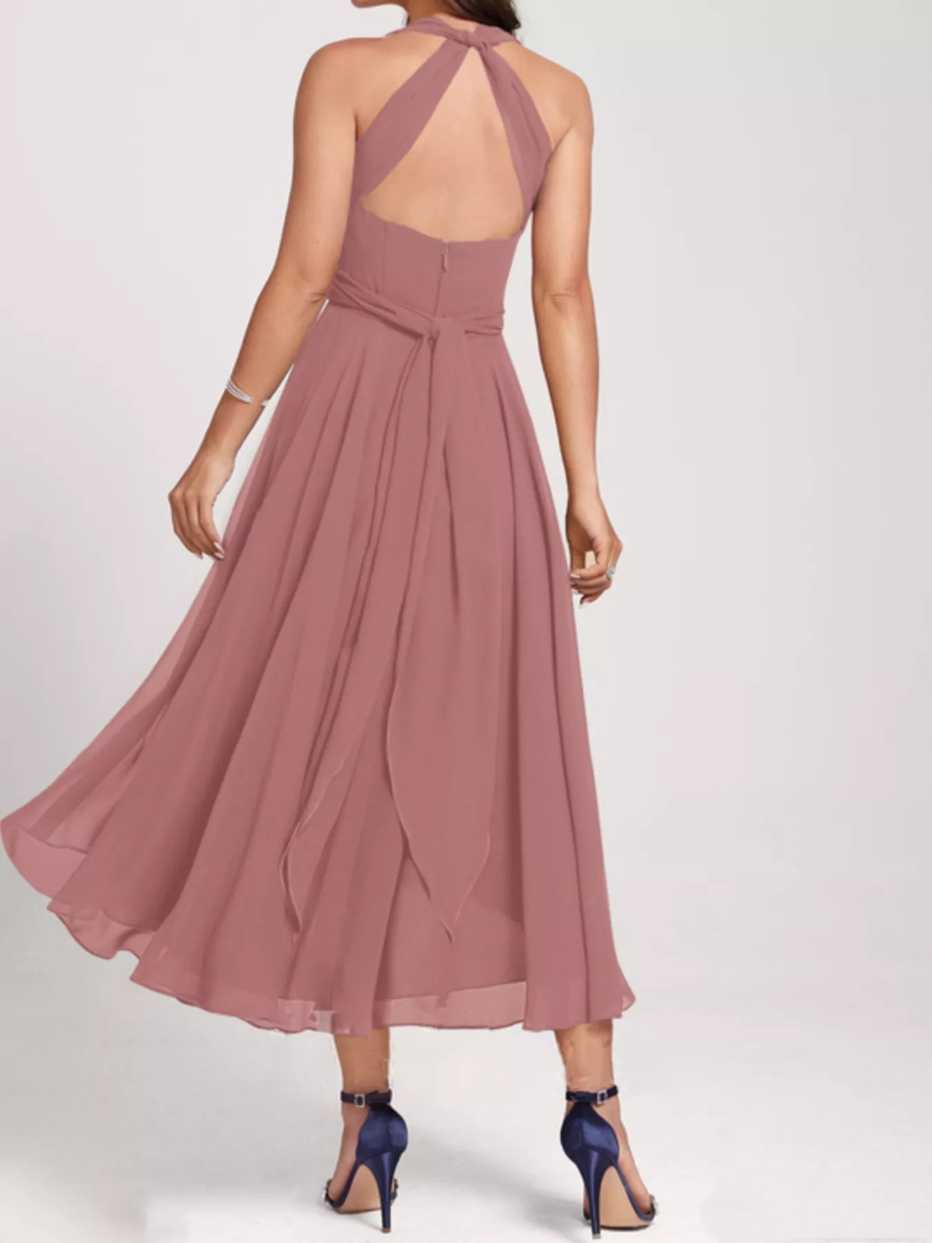 Ruched A-Line Midi Dress - Flip Flop Dynasty
