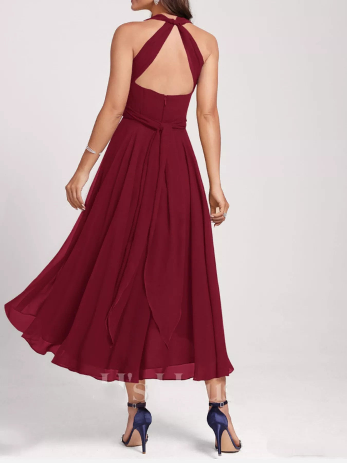 Ruched A-Line Midi Dress - Flip Flop Dynasty