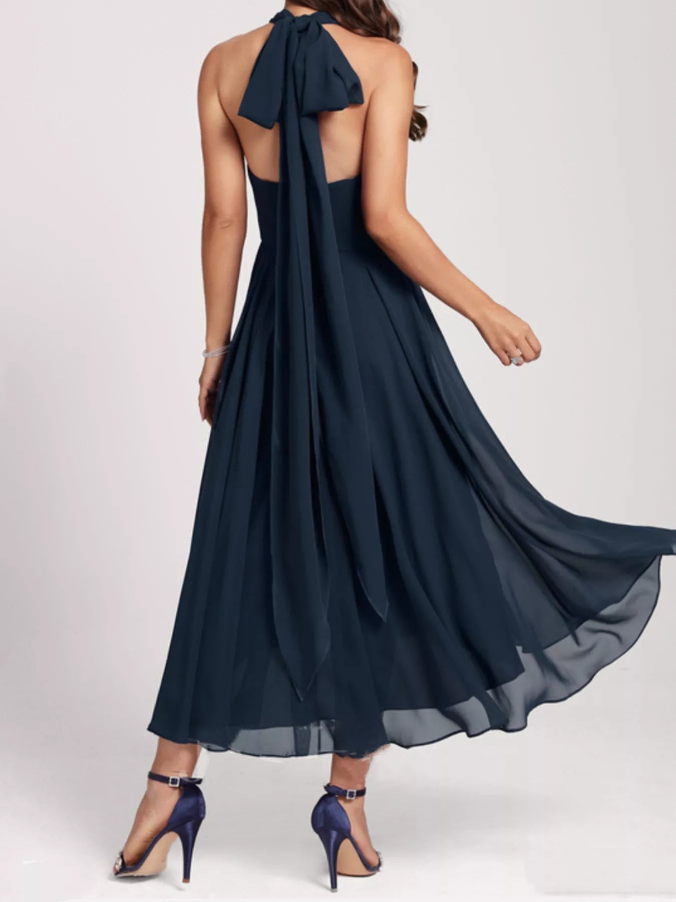 Ruched A-Line Midi Dress - Flip Flop Dynasty