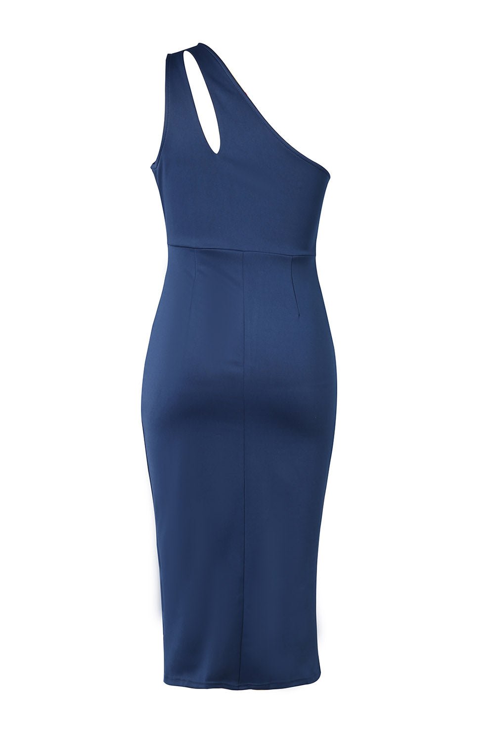 Ruched Cutout Single Shoulder Dress - Flip Flop Dynasty