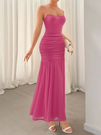 Ruched Maxi Cami Dress - Flip Flop Dynasty