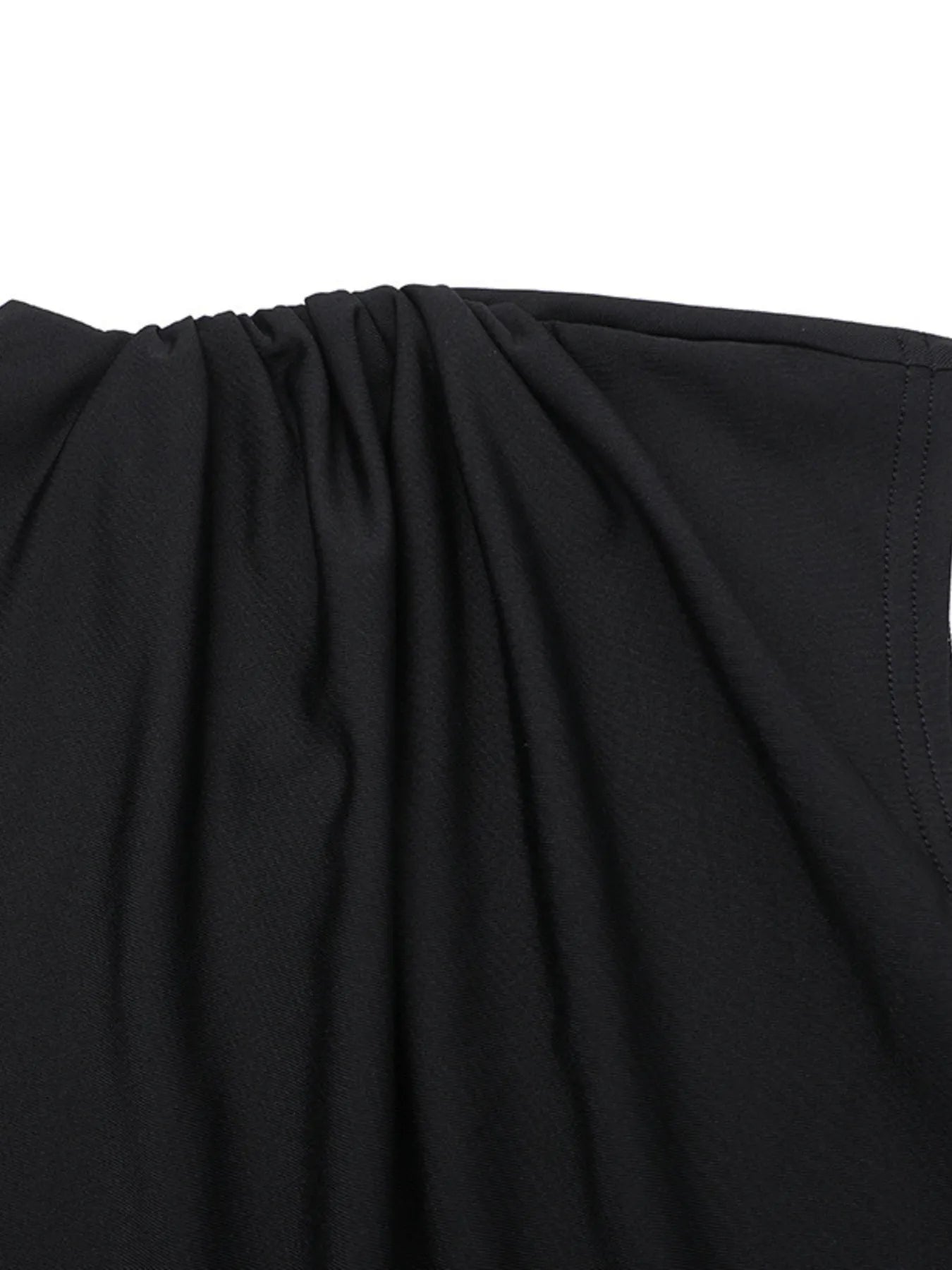 Ruched Slit Cap Sleeve Maxi Dress - Flip Flop Dynasty