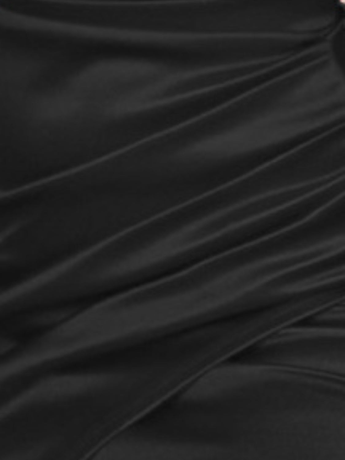 Ruched Spaghetti strap Wrap Dress - Flip Flop Dynasty