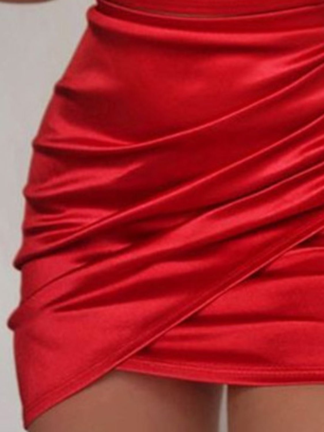 Ruched Spaghetti strap Wrap Dress - Flip Flop Dynasty