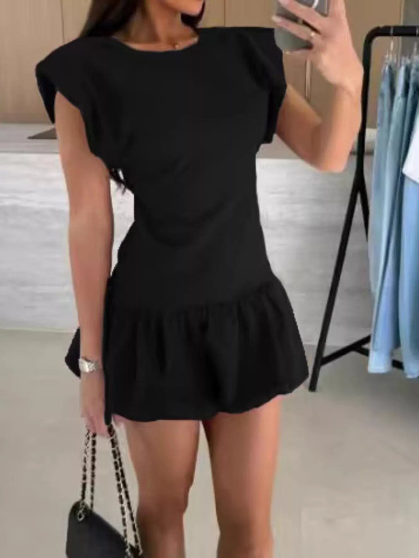 Ruffle Hem Mini Dress - Flip Flop Dynasty