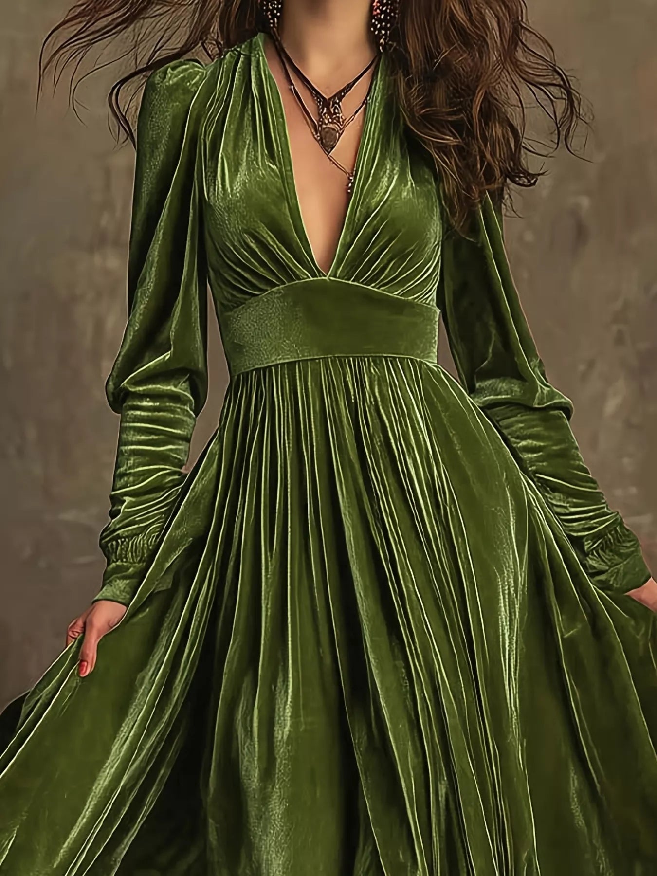 Ruffled Hem Long Sleeve Dress - Flip Flop Dynasty