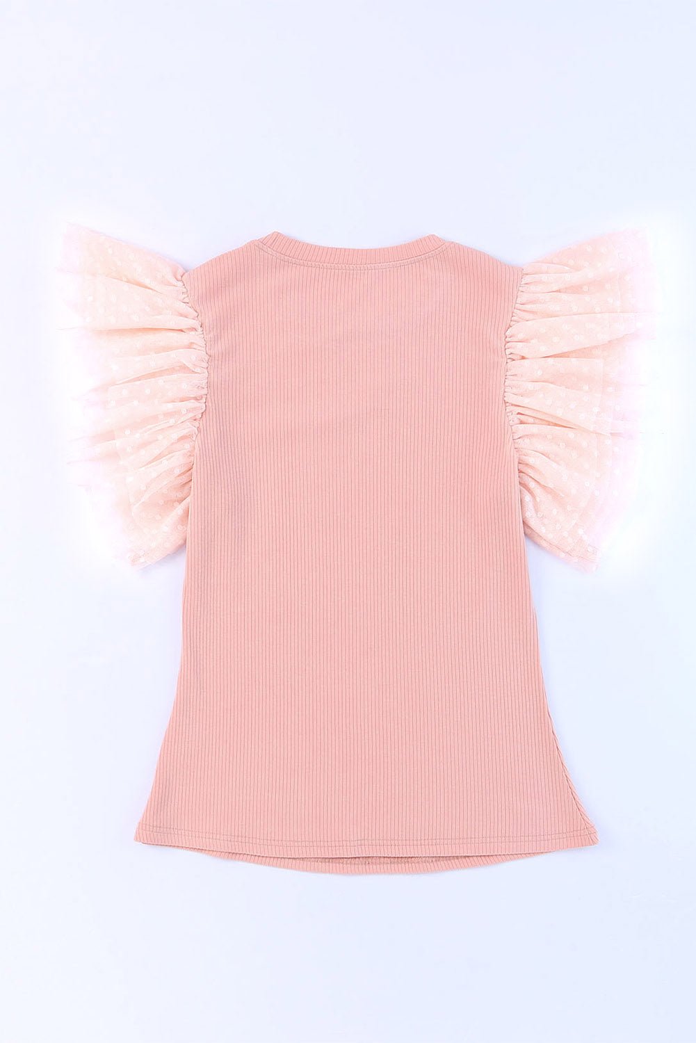 Ruffled Round Neck Cap Sleeve Blouse - Flip Flop Dynasty