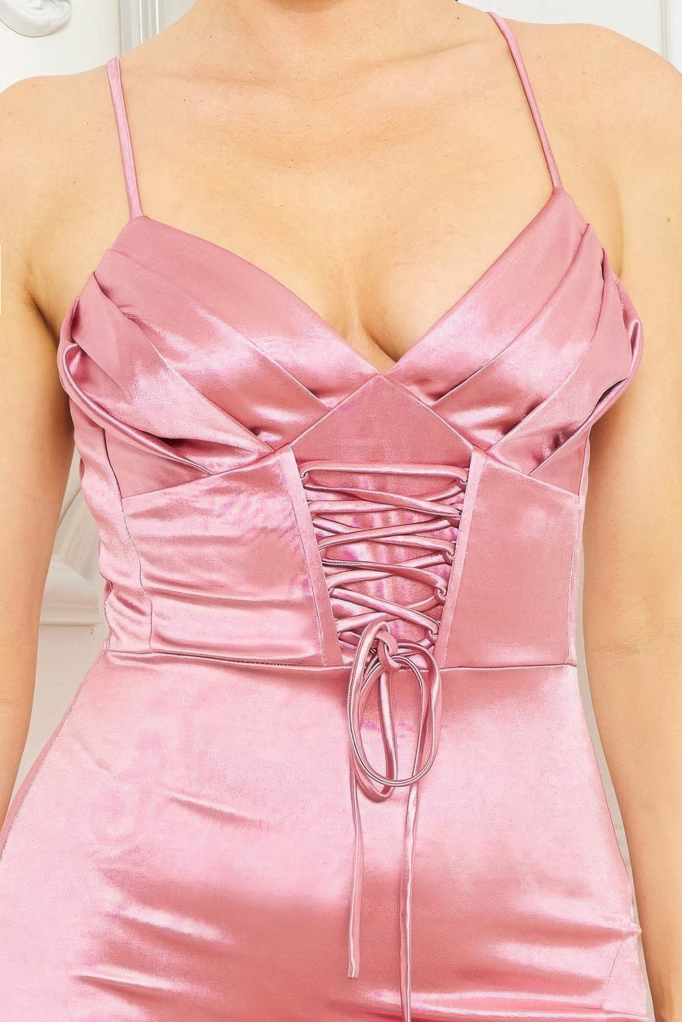 Satin Caged Waist Maxi Dress - Flip Flop Dynasty