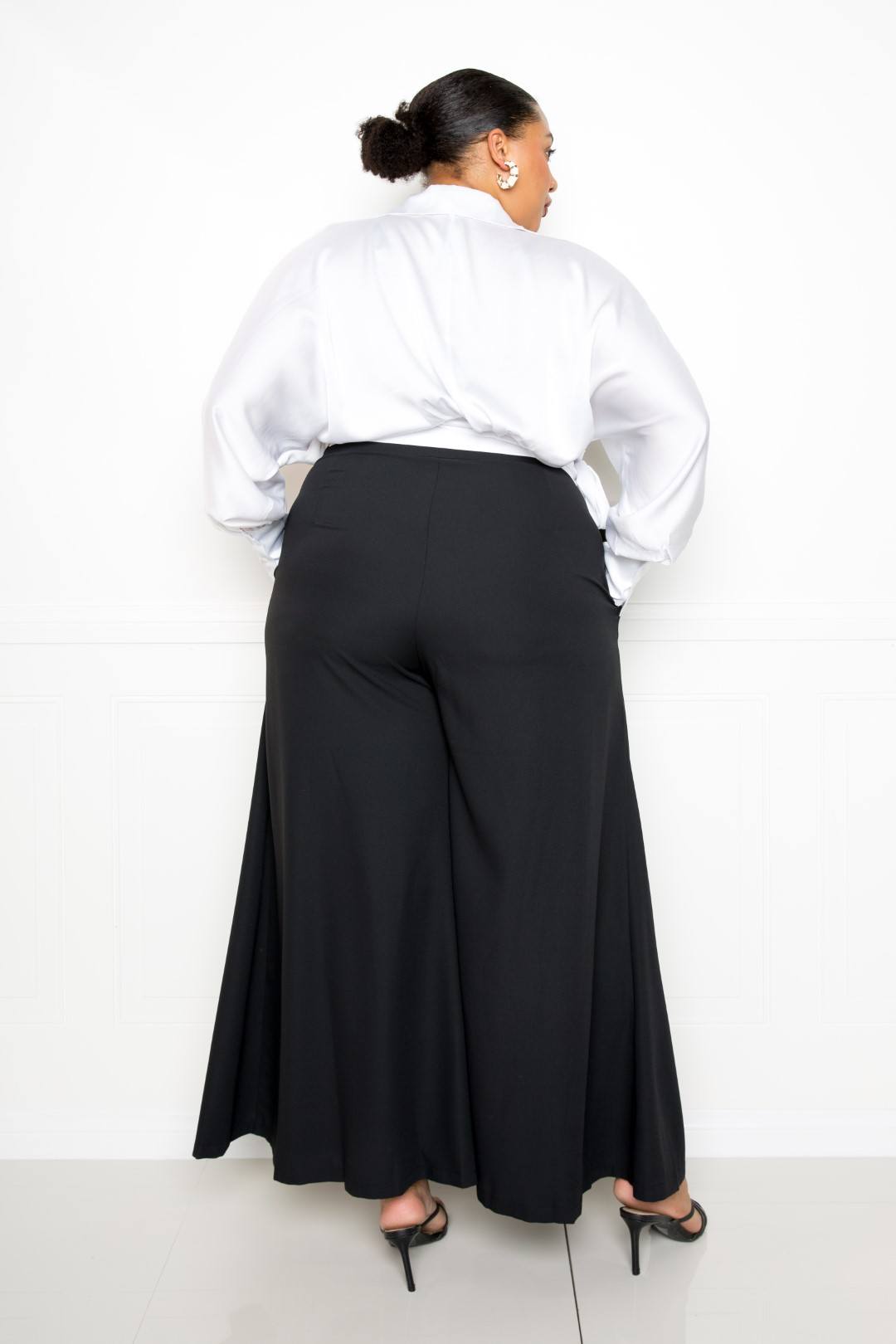 Satin Long Sleeve Tie Waist Wrap Top - Flip Flop Dynasty