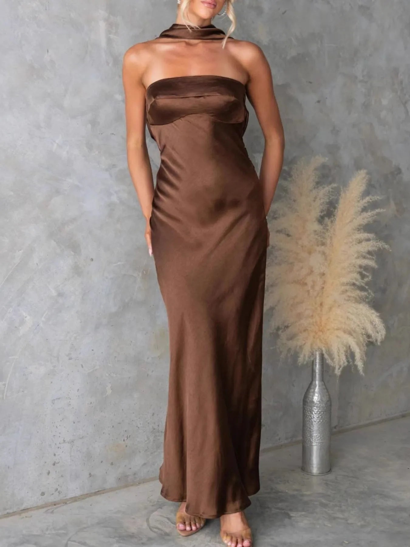 Satin Tube Maxi Dress - Flip Flop Dynasty