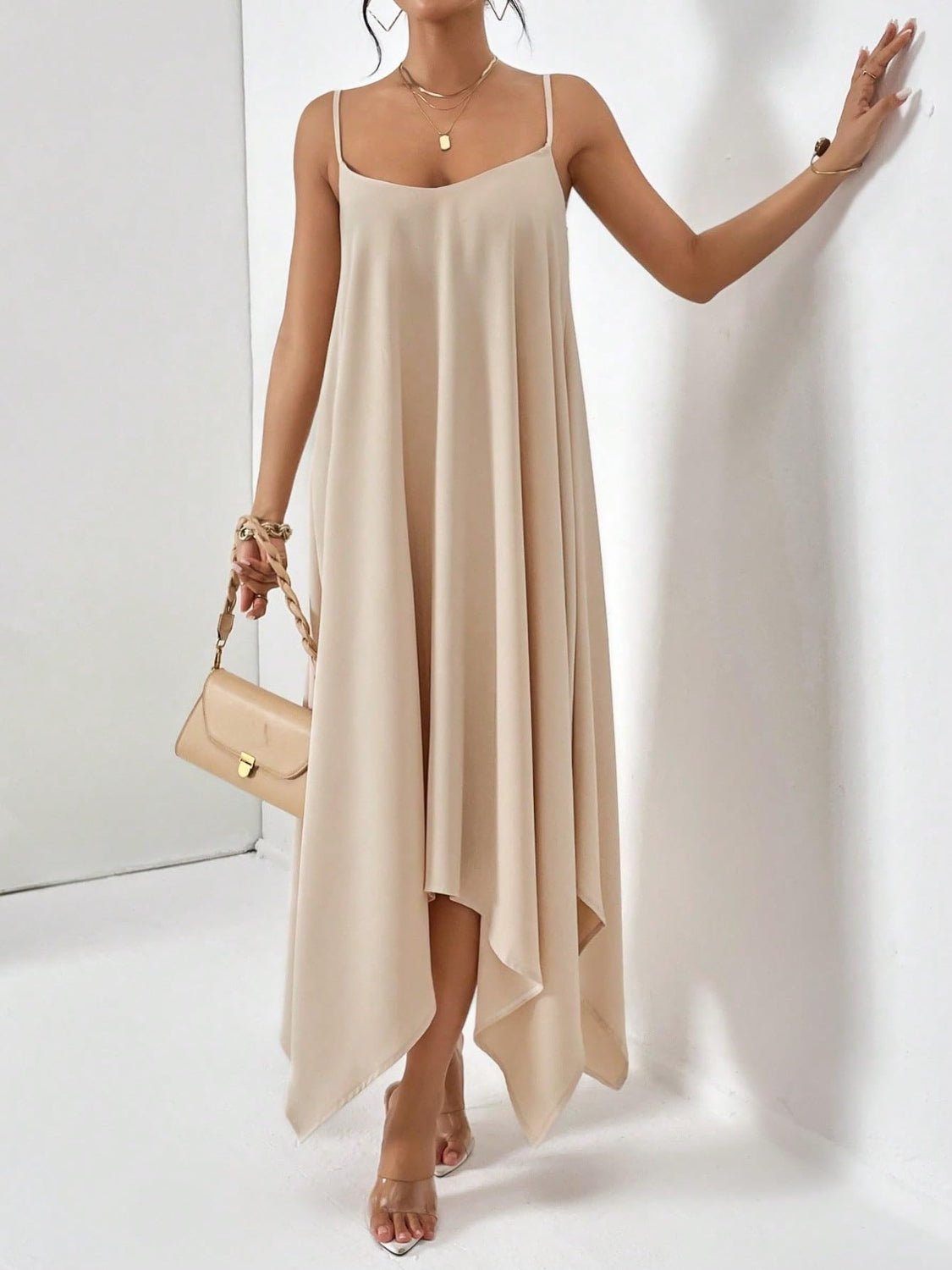 Scoop Neck Midi Cami Dress - Flip Flop Dynasty