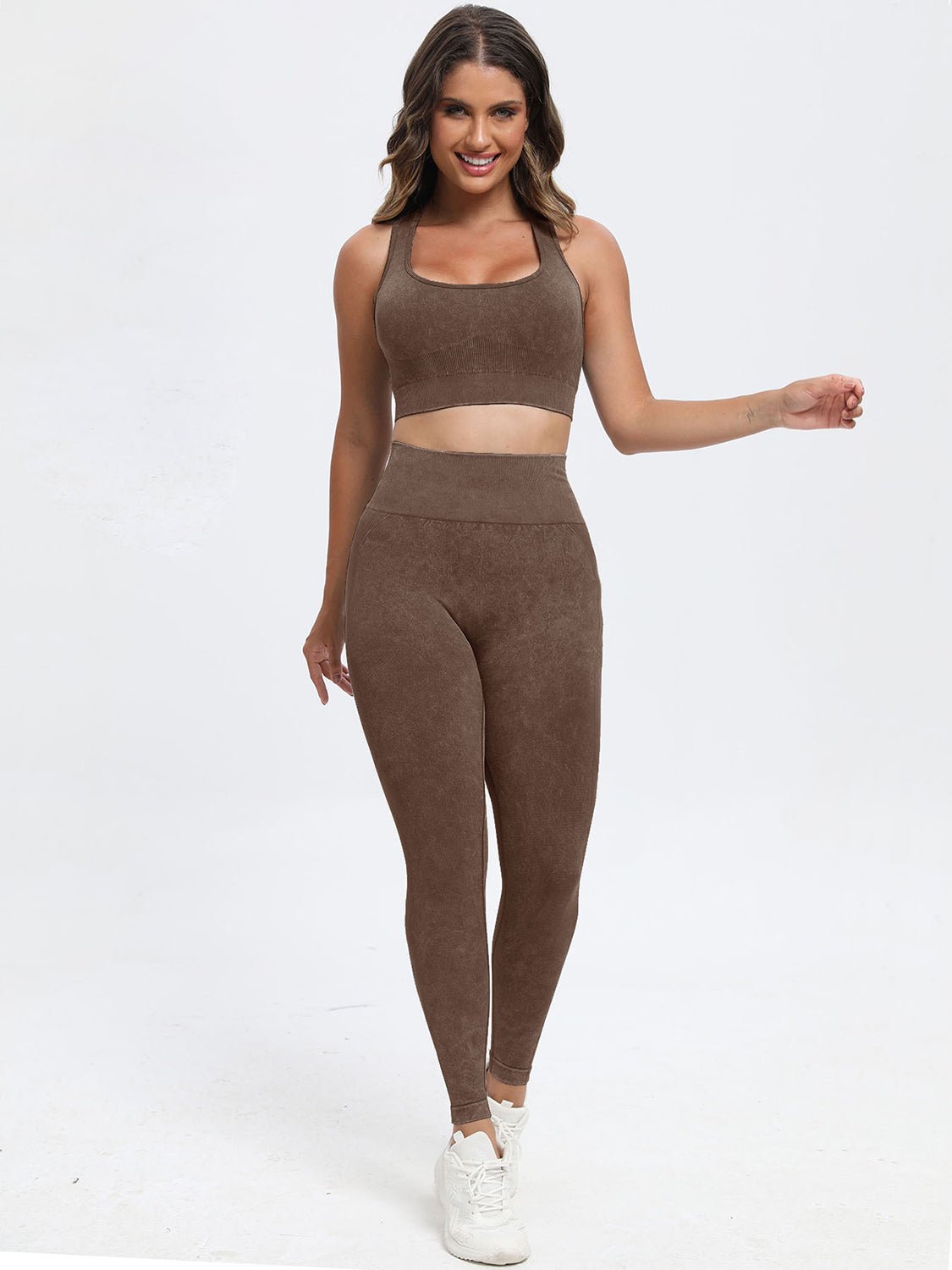 Scoop Neck Wide Strap Top and Pants Active Set - Flip Flop Dynasty