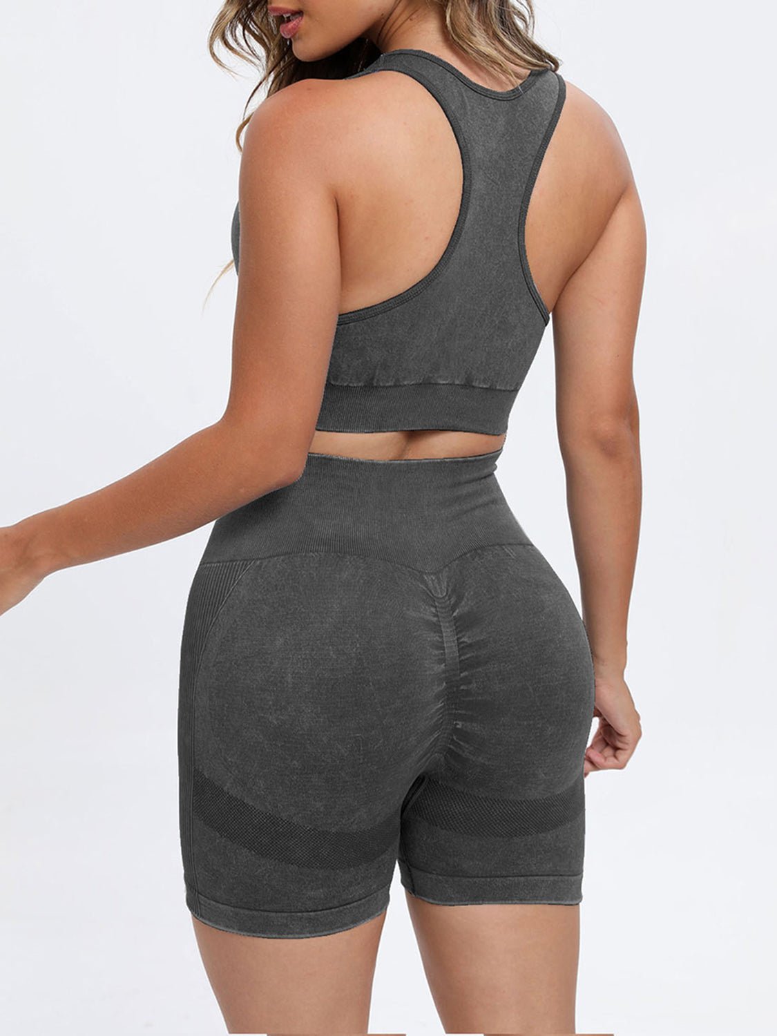 Scoop Neck Wide Strap Top and Shorts Active Set - Flip Flop Dynasty