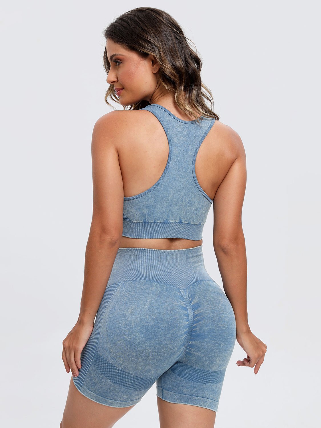 Scoop Neck Wide Strap Top and Shorts Active Set - Flip Flop Dynasty