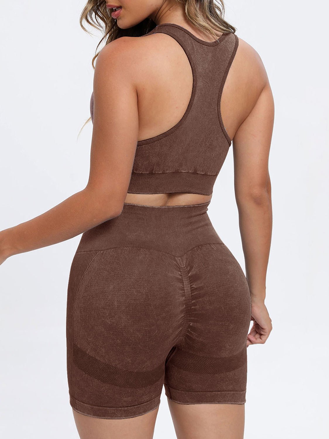 Scoop Neck Wide Strap Top and Shorts Active Set - Flip Flop Dynasty