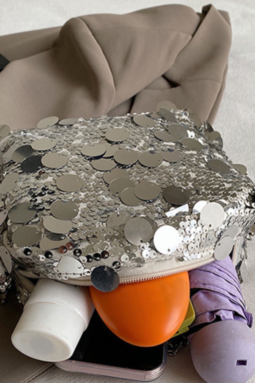 Sequin Chain Shoulder Bag - Flip Flop Dynasty
