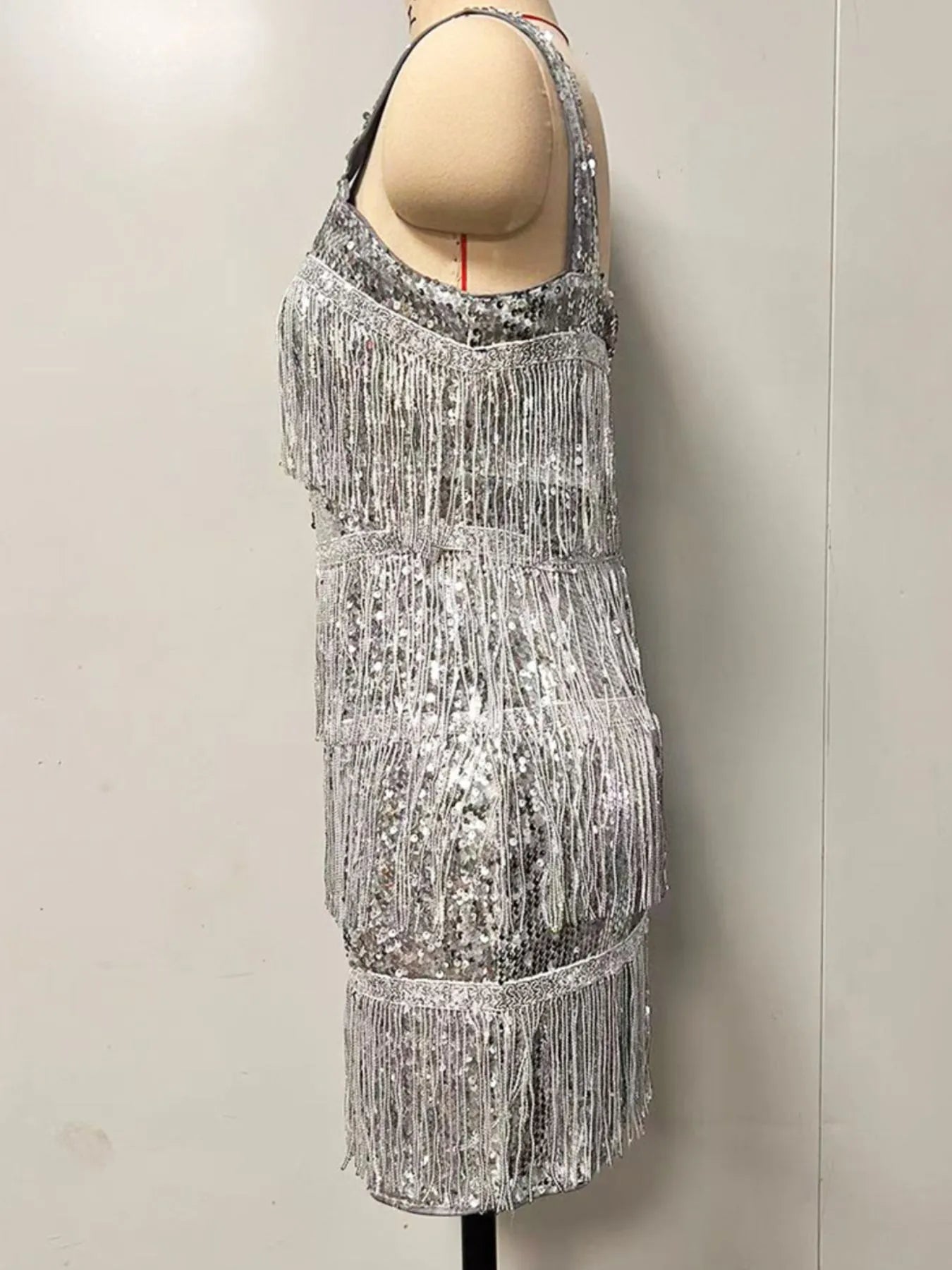 Sequin Fringe Cami Dress - Flip Flop Dynasty