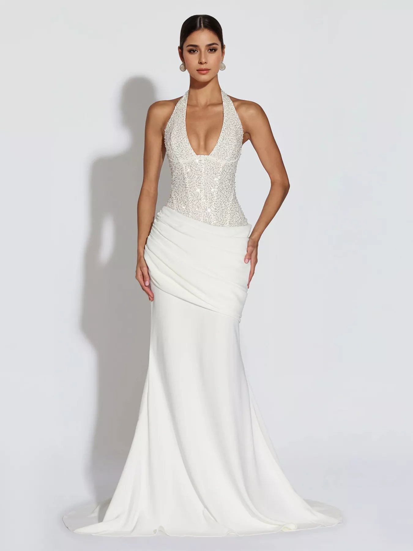 Sequin Halter Neck Maxi Dress - Flip Flop Dynasty