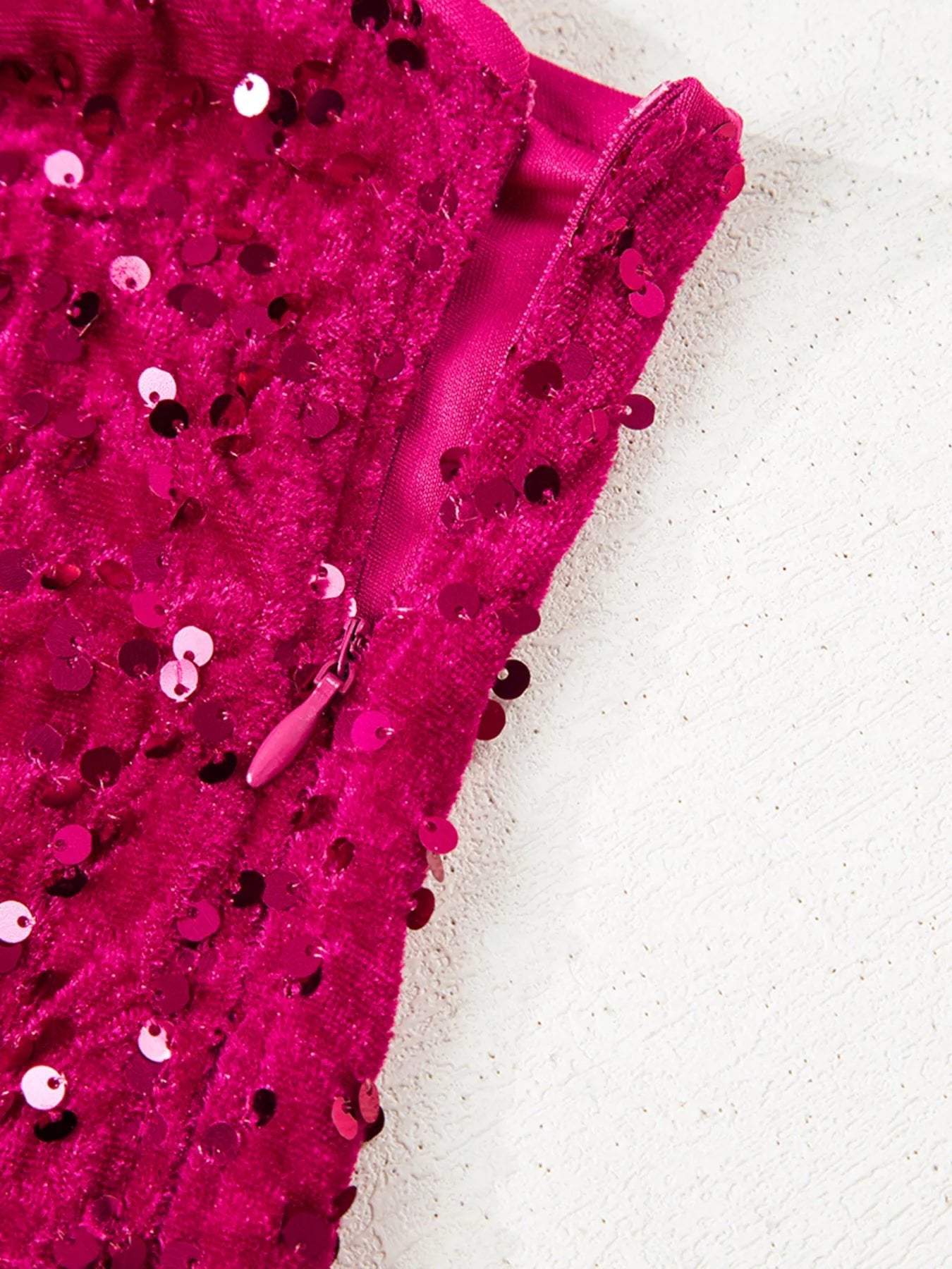 Sequin One - Shoulder Dress with High Slit - Flip Flop Dynasty