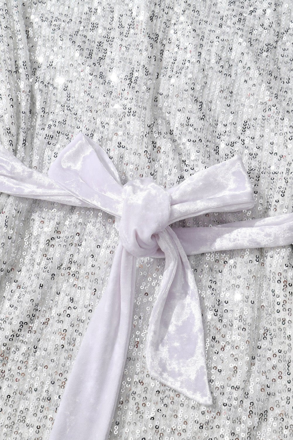 Sequin Tie Front T-Shirt Dress - Flip Flop Dynasty