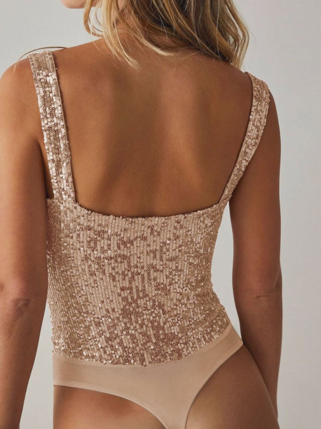 Sequin Wide Strap Bodysuit - Flip Flop Dynasty