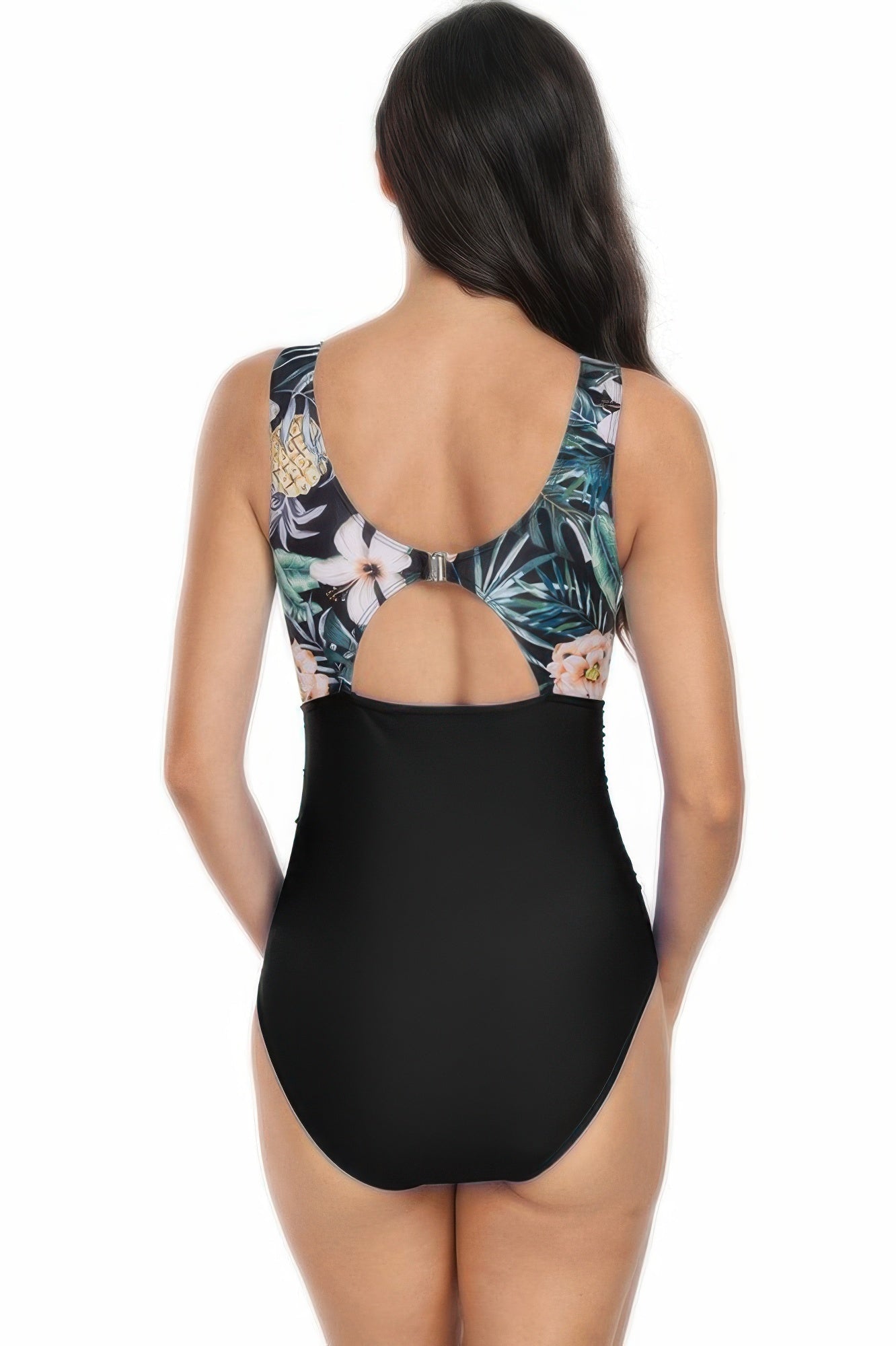 Sleeveless Color Block Floral Fit Lace Swimsuits - Flip Flop Dynasty