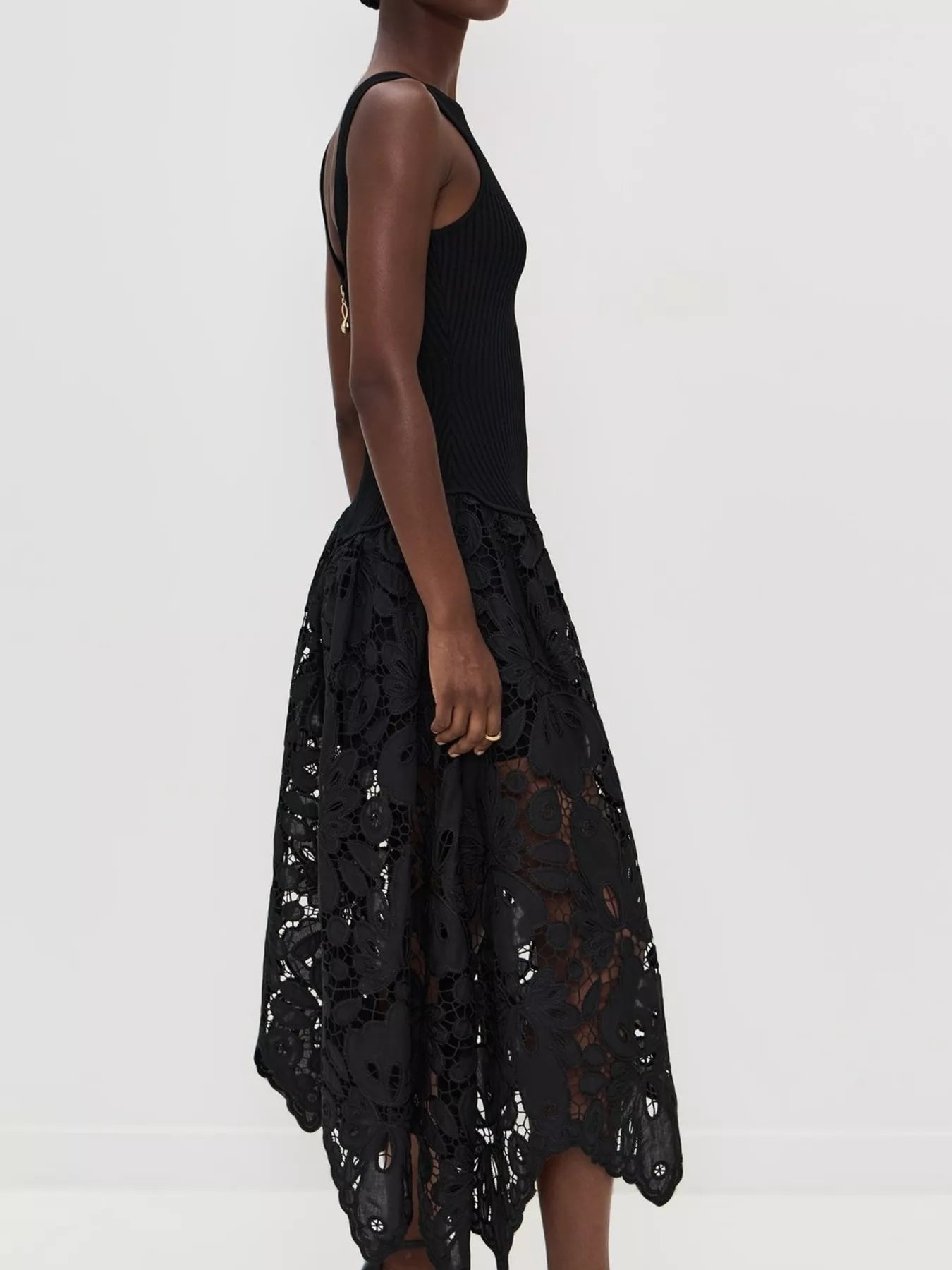 Sleeveless Ribbed Crochet Midi Dress - Flip Flop Dynasty