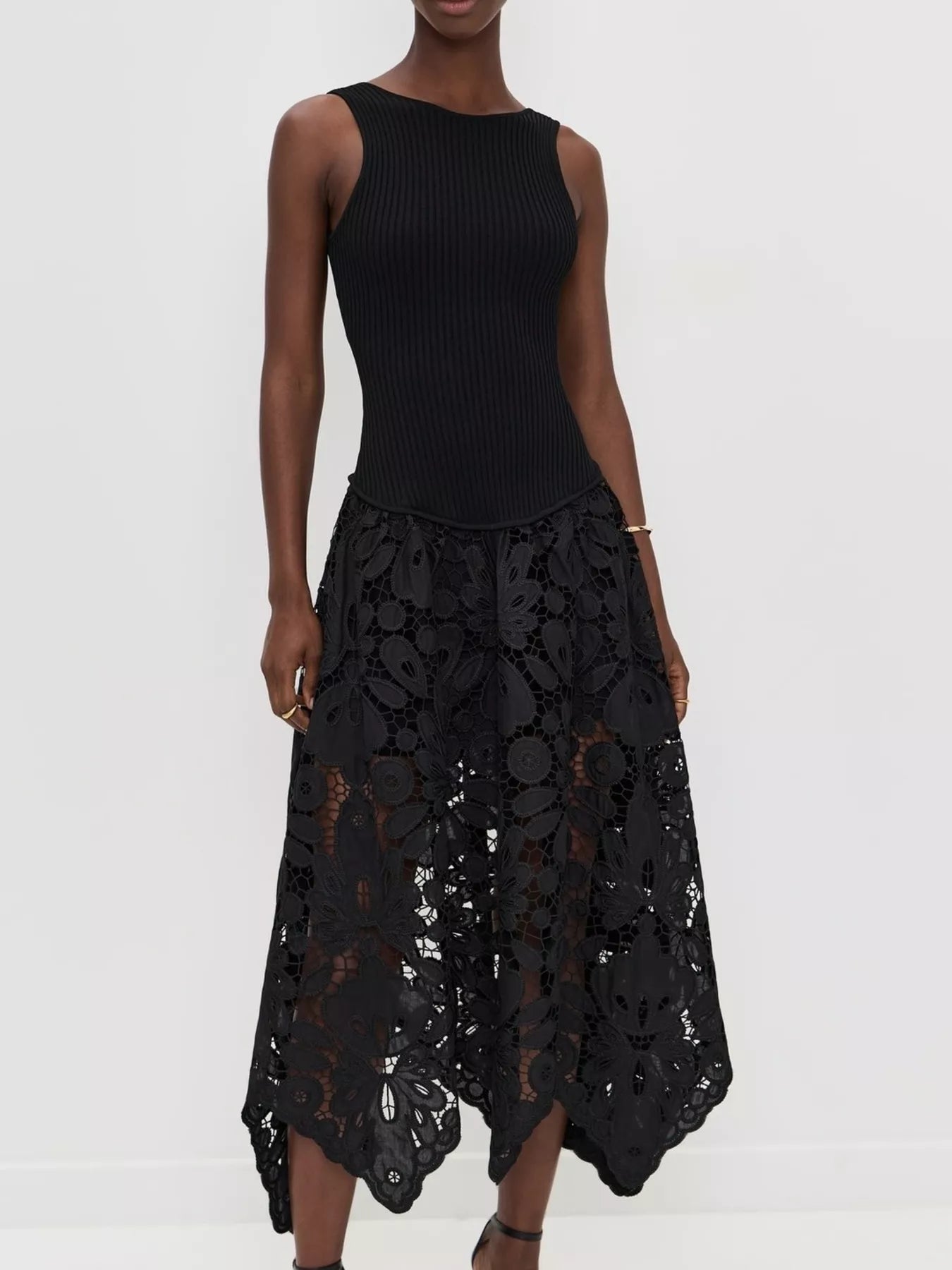 Sleeveless Ribbed Crochet Midi Dress - Flip Flop Dynasty