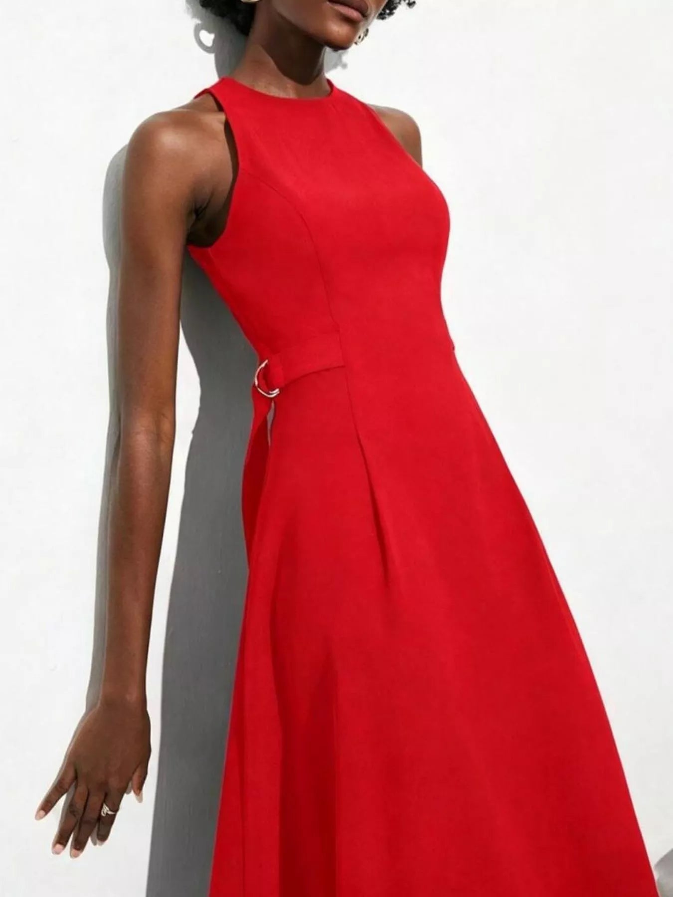Sleeveless Solid Color Midi Dress - Flip Flop Dynasty