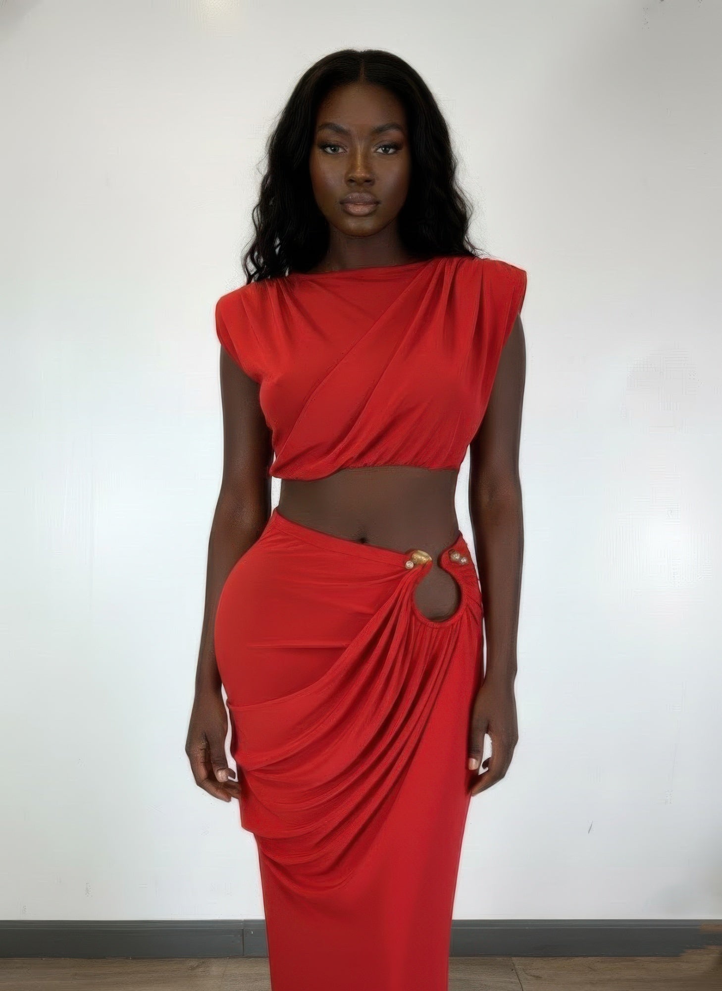 Sleeveless Top Featuring Cap Shoulders Set - Flip Flop Dynasty