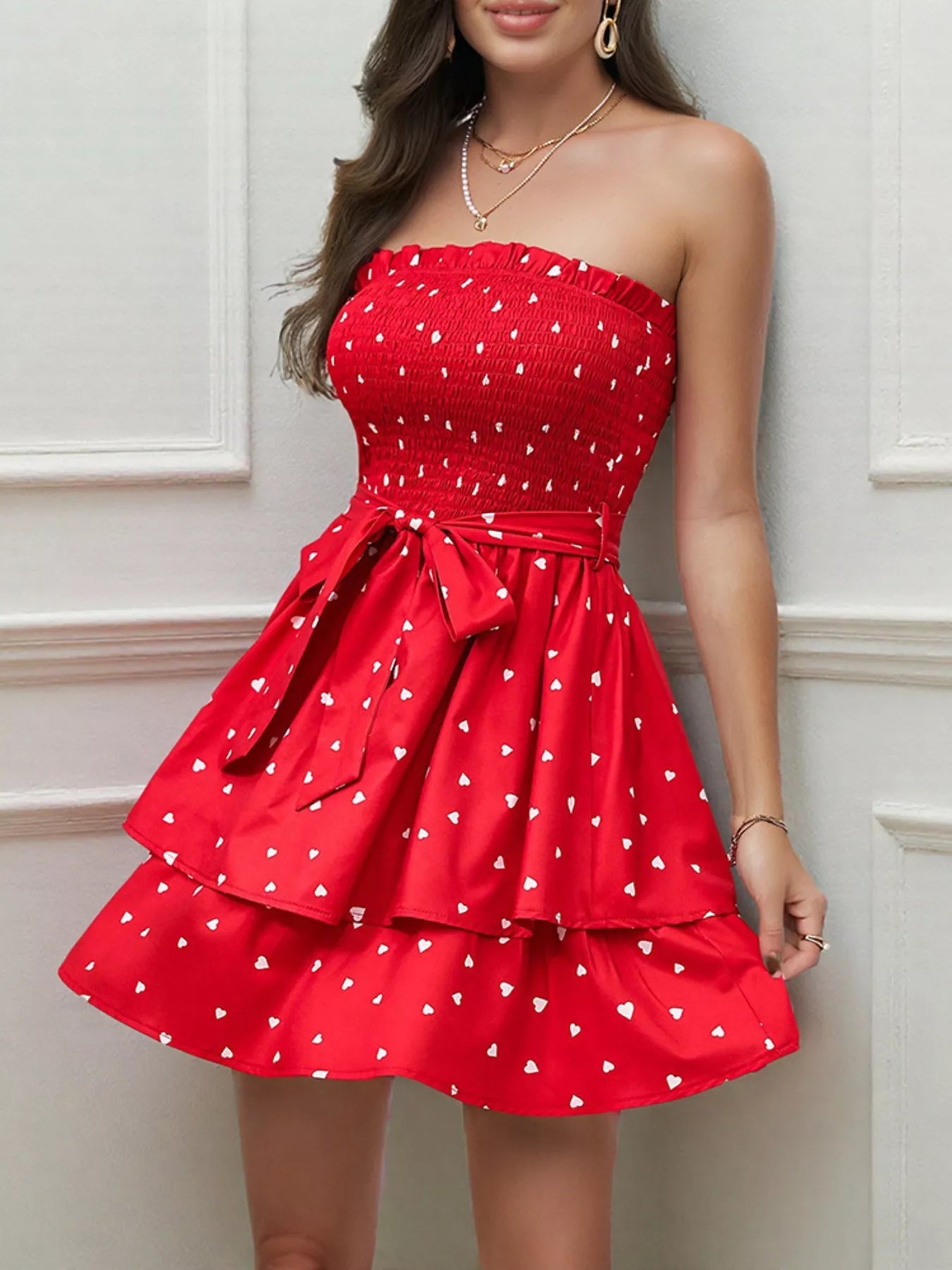 Smocked Layered Tube Mini Dress - Flip Flop Dynasty