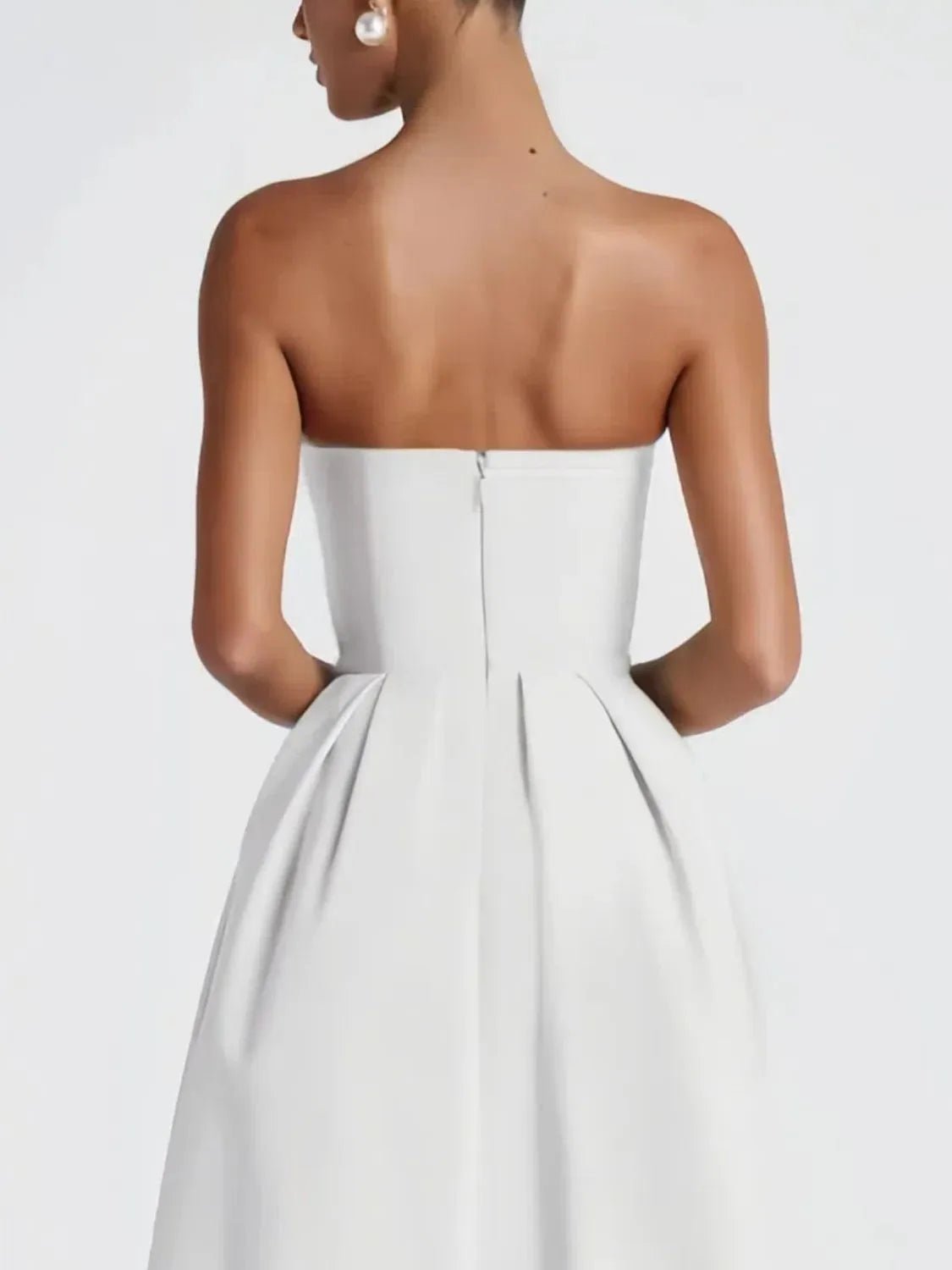 Solid Color Tube Midi Dress - Flip Flop Dynasty