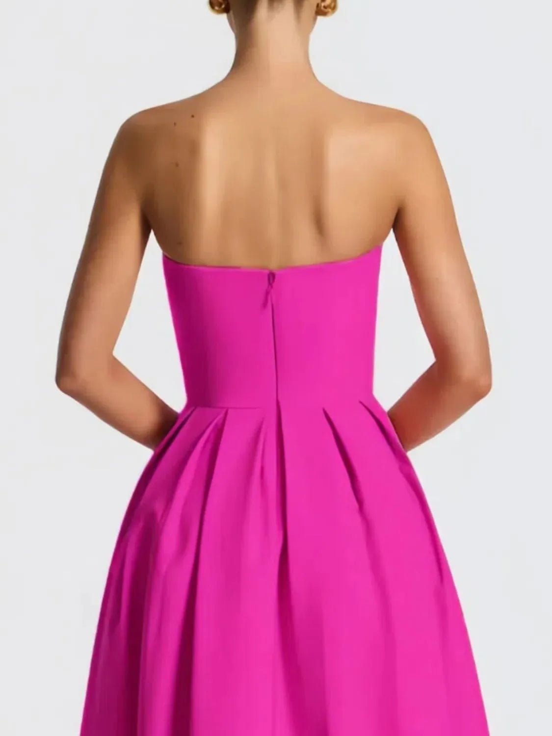 Solid Color Tube Midi Dress - Flip Flop Dynasty
