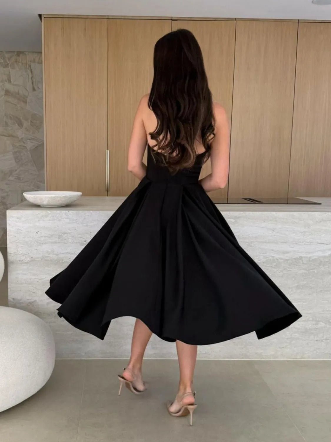 Solid Color Tube Midi Dress - Flip Flop Dynasty