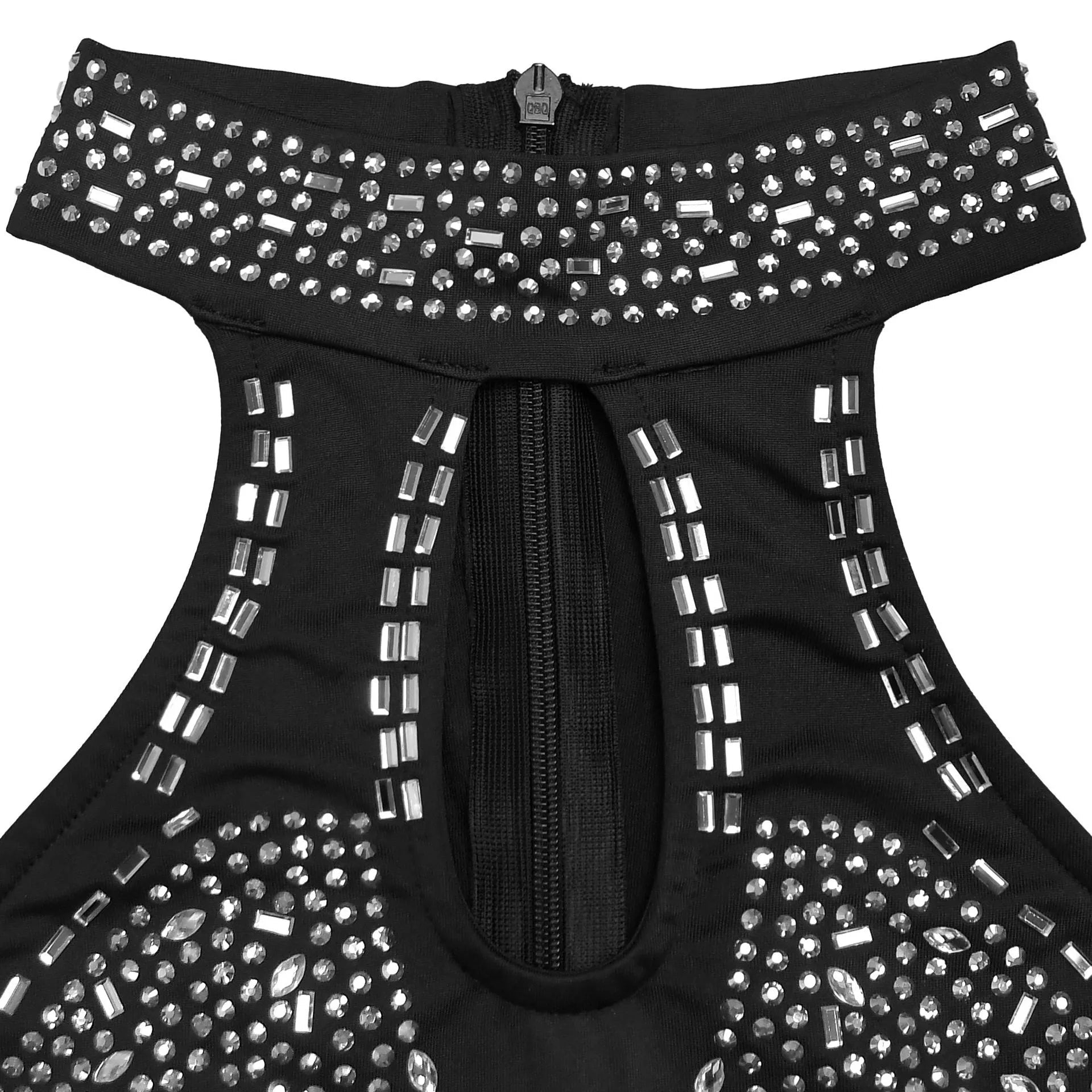 Sparkling Rhinestone Cutout Jumpsuit - Flip Flop Dynasty